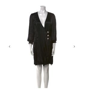 Ganni V-Neck Mini Dress